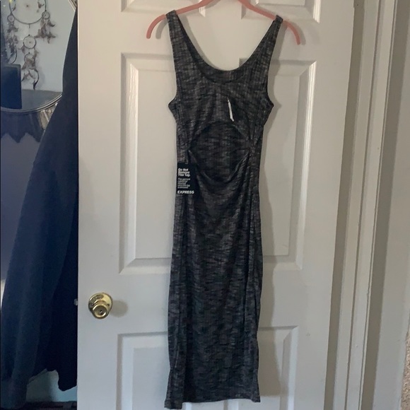 Grey and black cutout dress - Picture 2 of 3